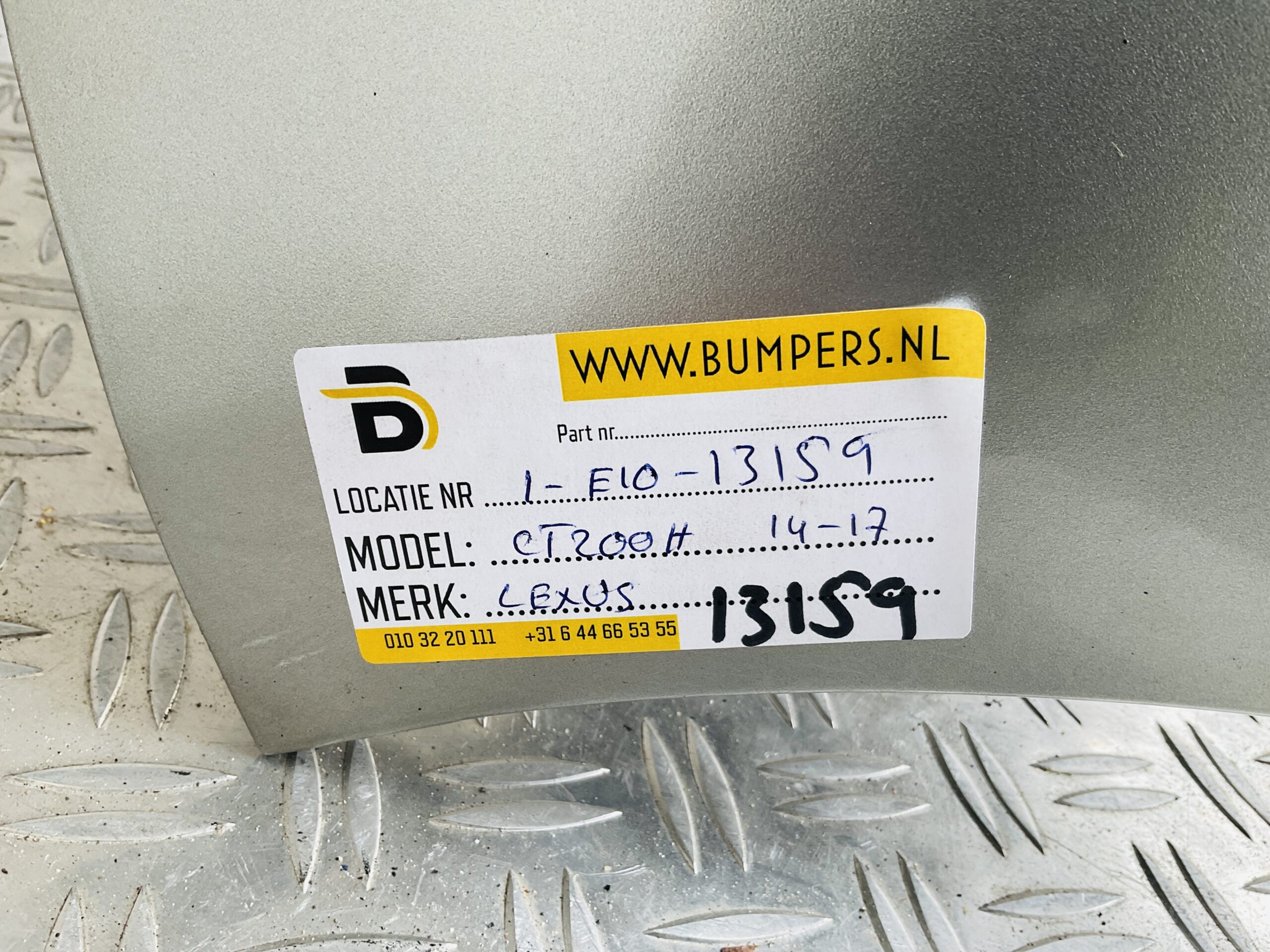 Bumper Lexux CT200H 2014-2017 4xpdc 52159-76070 Achterbumper 1-E10-13159