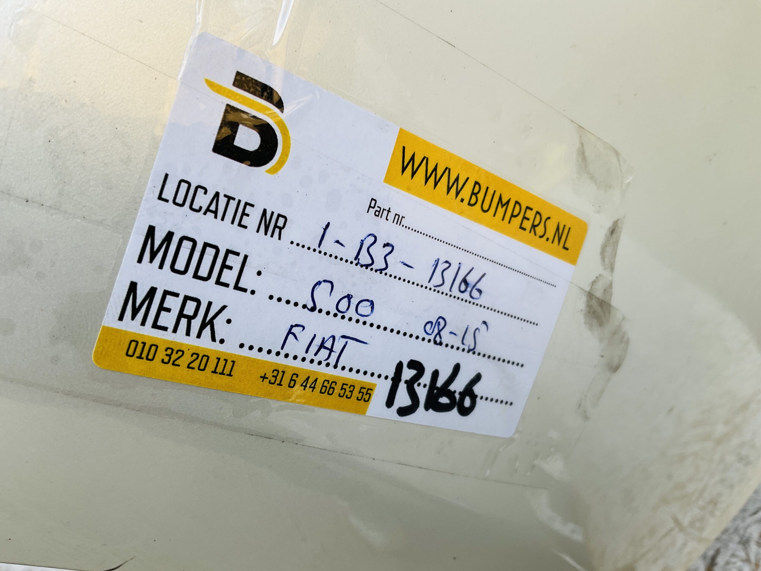 Bumper Fiat 500 2007-2015 735426888 Voorbumper 2-B3-13166z