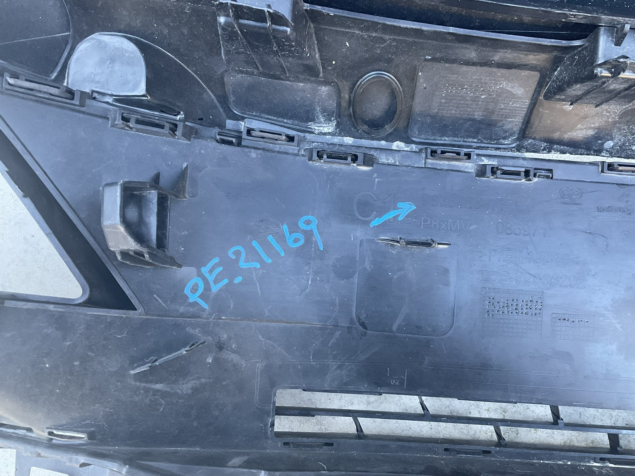 BUMPER GRILL PEUGEOT 3008 5008 9836828477 Boven Gril PE-21169