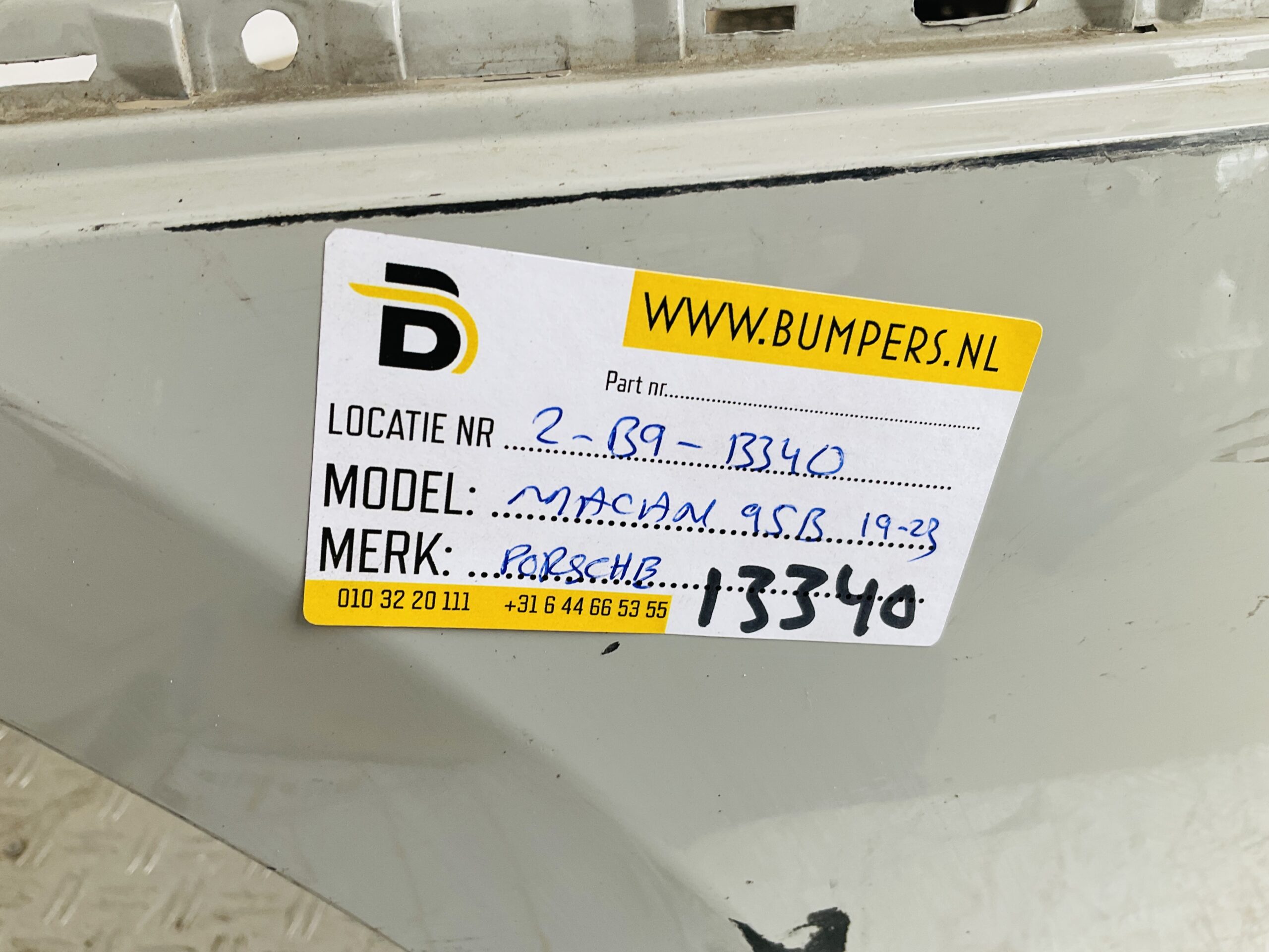 Bumper Porsche Macan 95B 18-23 95B807221K Voorbumper 2-B9-13340R