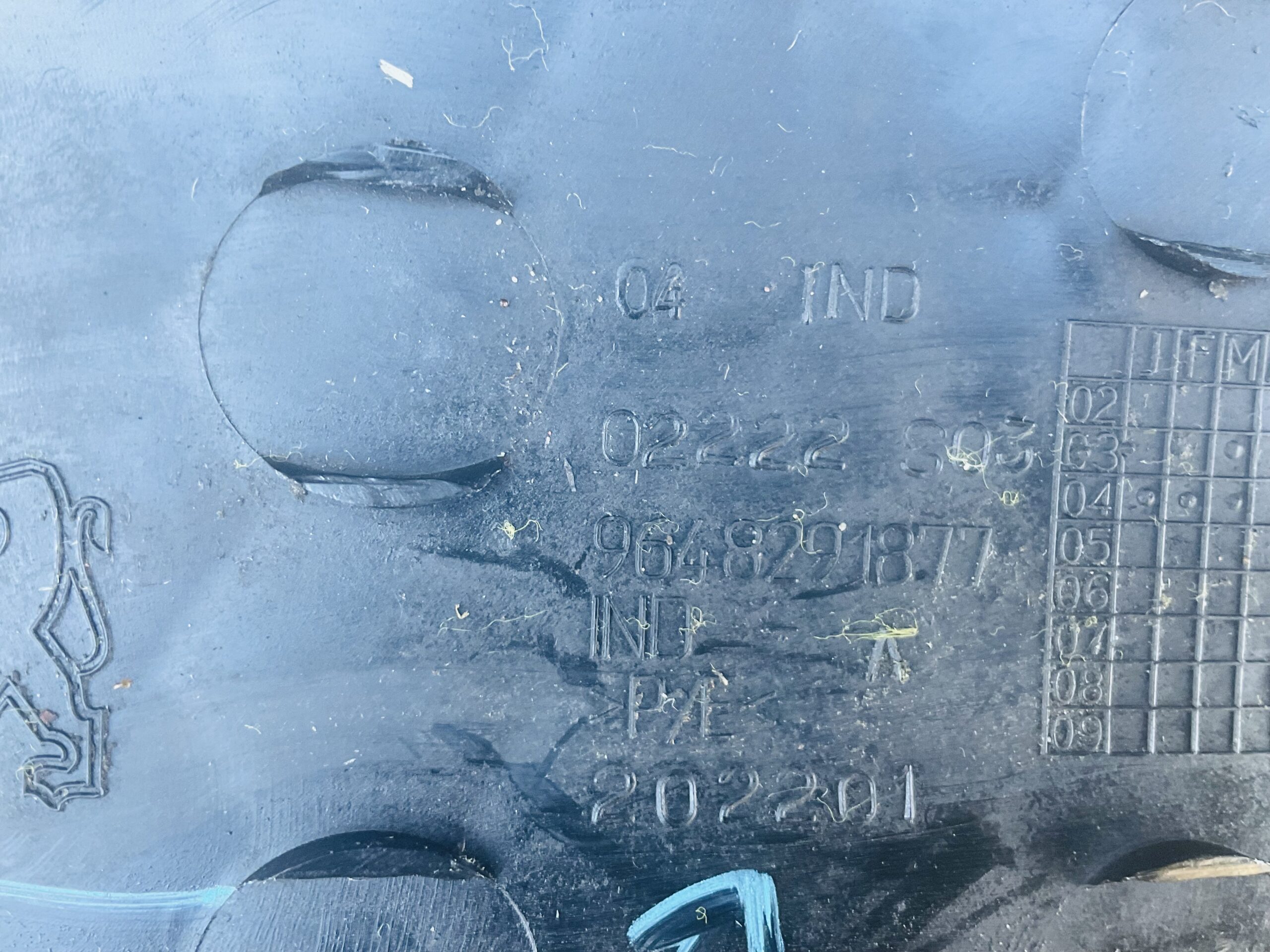 Bumper Grill Peugeot 206 9648291877 Onderrooster Gril Pe-21216