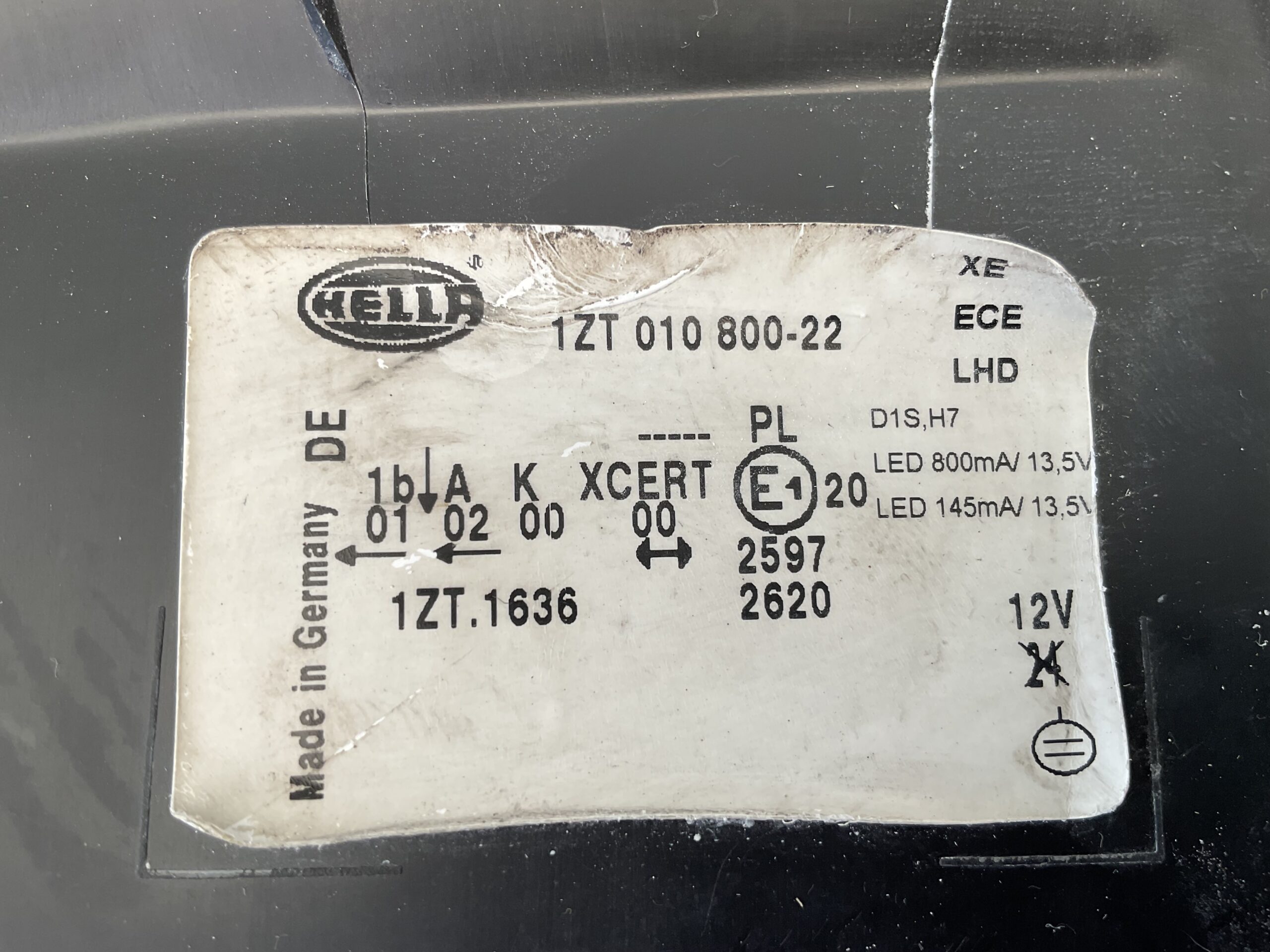 KOPLAMP MERCEDES E KLASSE W212 E350 1ZT01080022 RECHTS MB-4334