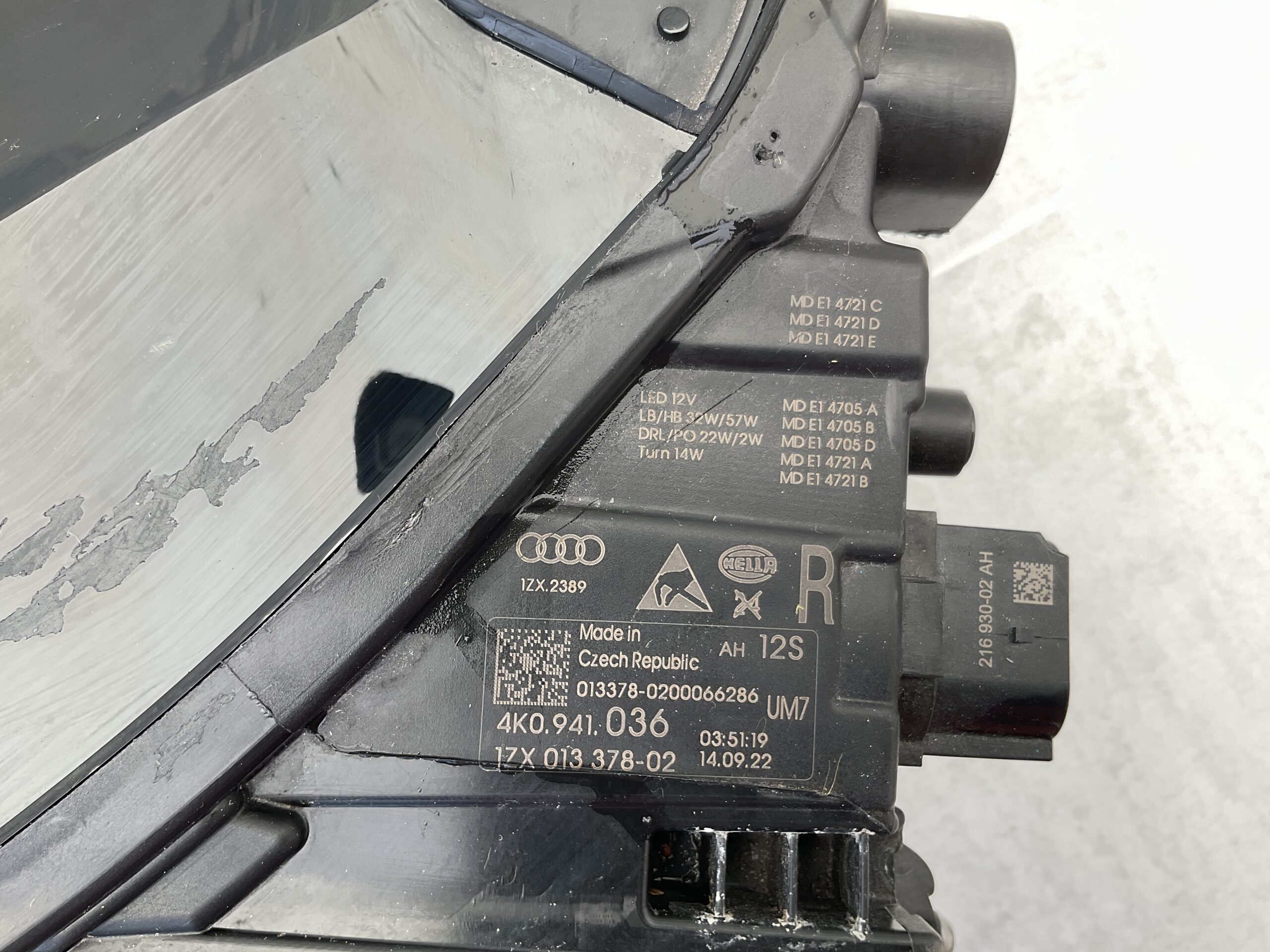 KOPLAMP AUDI A6 C8 MATRIX LED 4K0941036 RECHTS A-8096