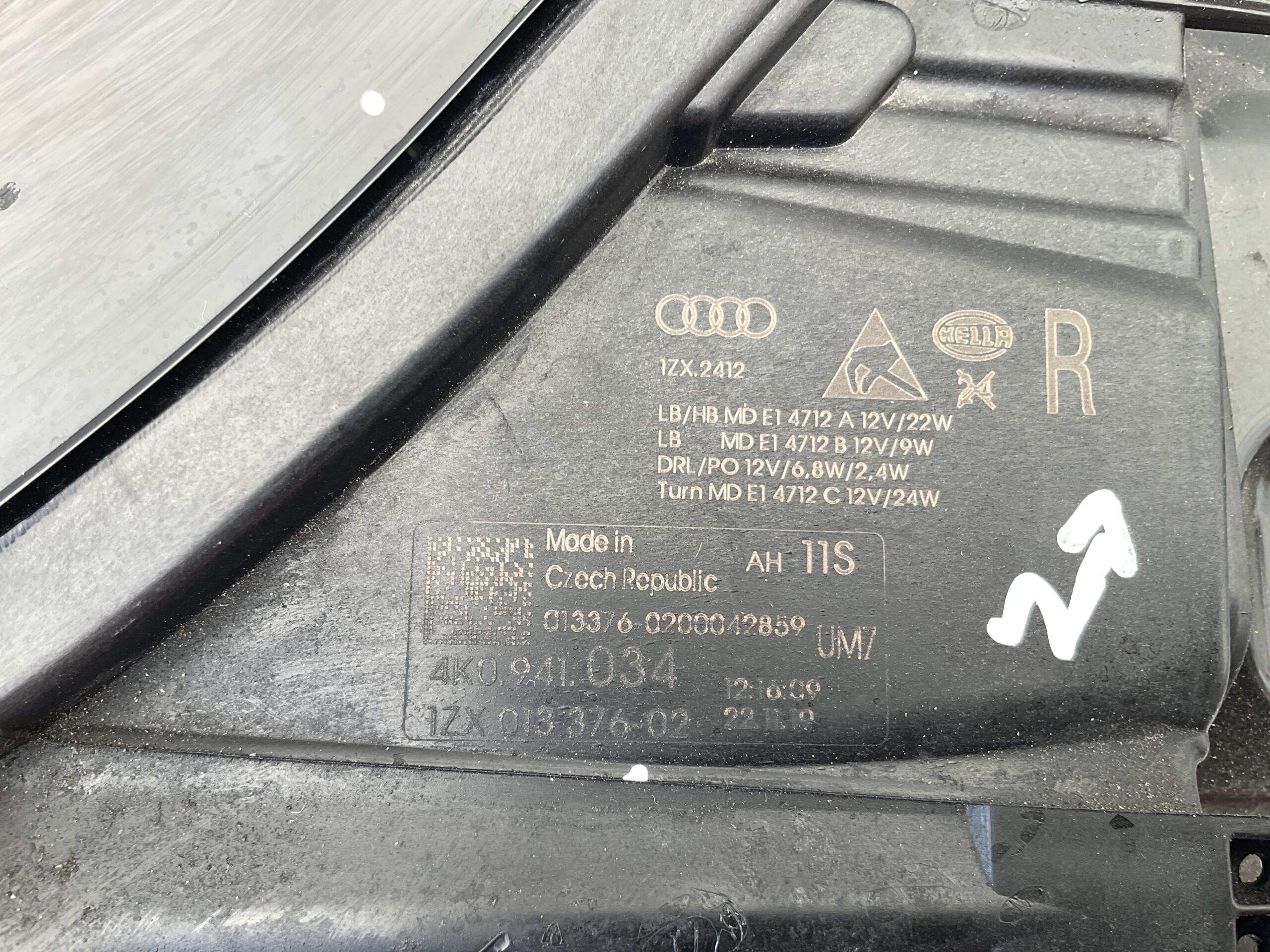 KOPLAMP AUDI A6 C8 4K0 LED 4K0941034 LINKS A-8387