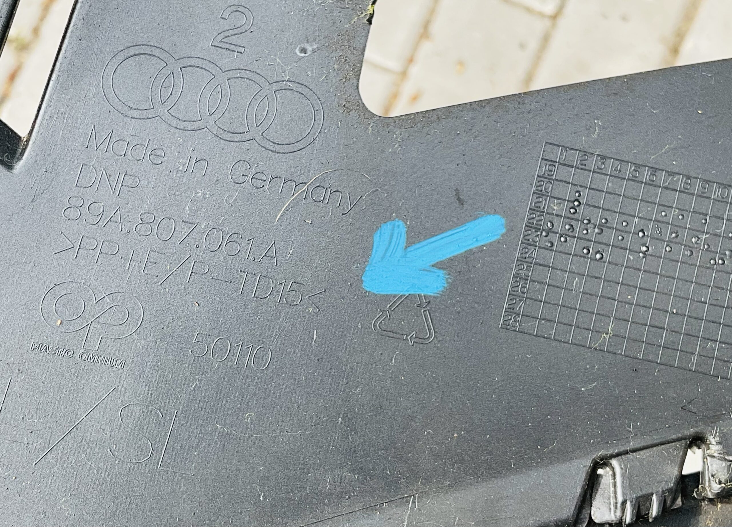 Bumper Lip Audi Q4 E-Tron 89A807061A Spoiler Au-21259