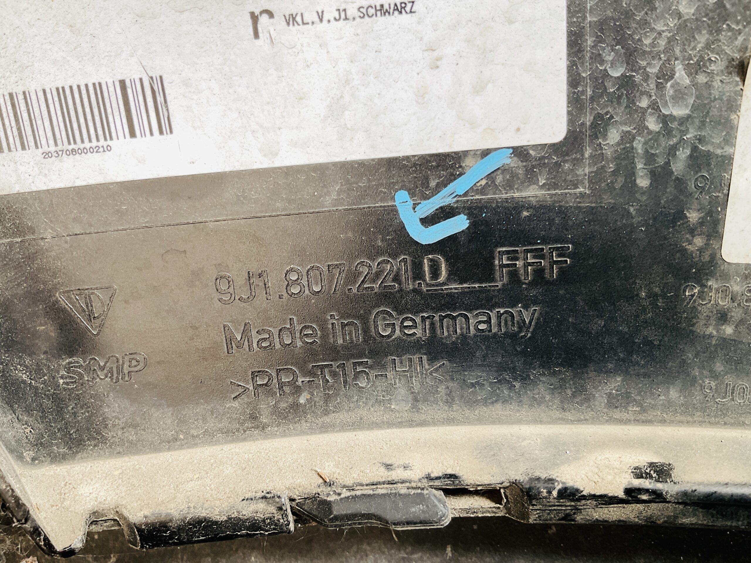 Bumper Porsche Taycan 9J1 6xpdc 9J1807221 Voorbumper 2-B9-14195z