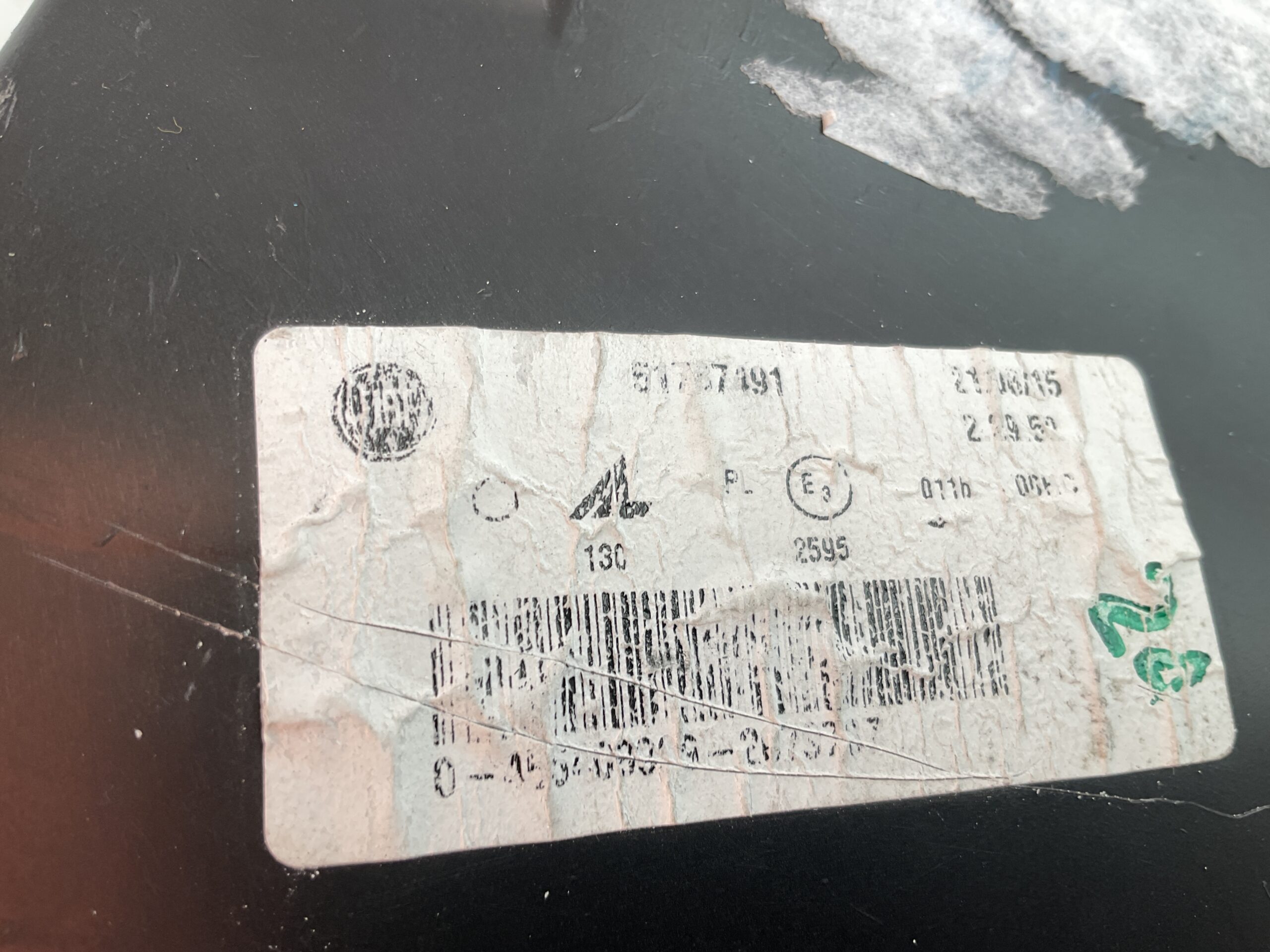 KOPLAMP FIAT 500 XENON ORIGINEEL RECHTS FI-5516