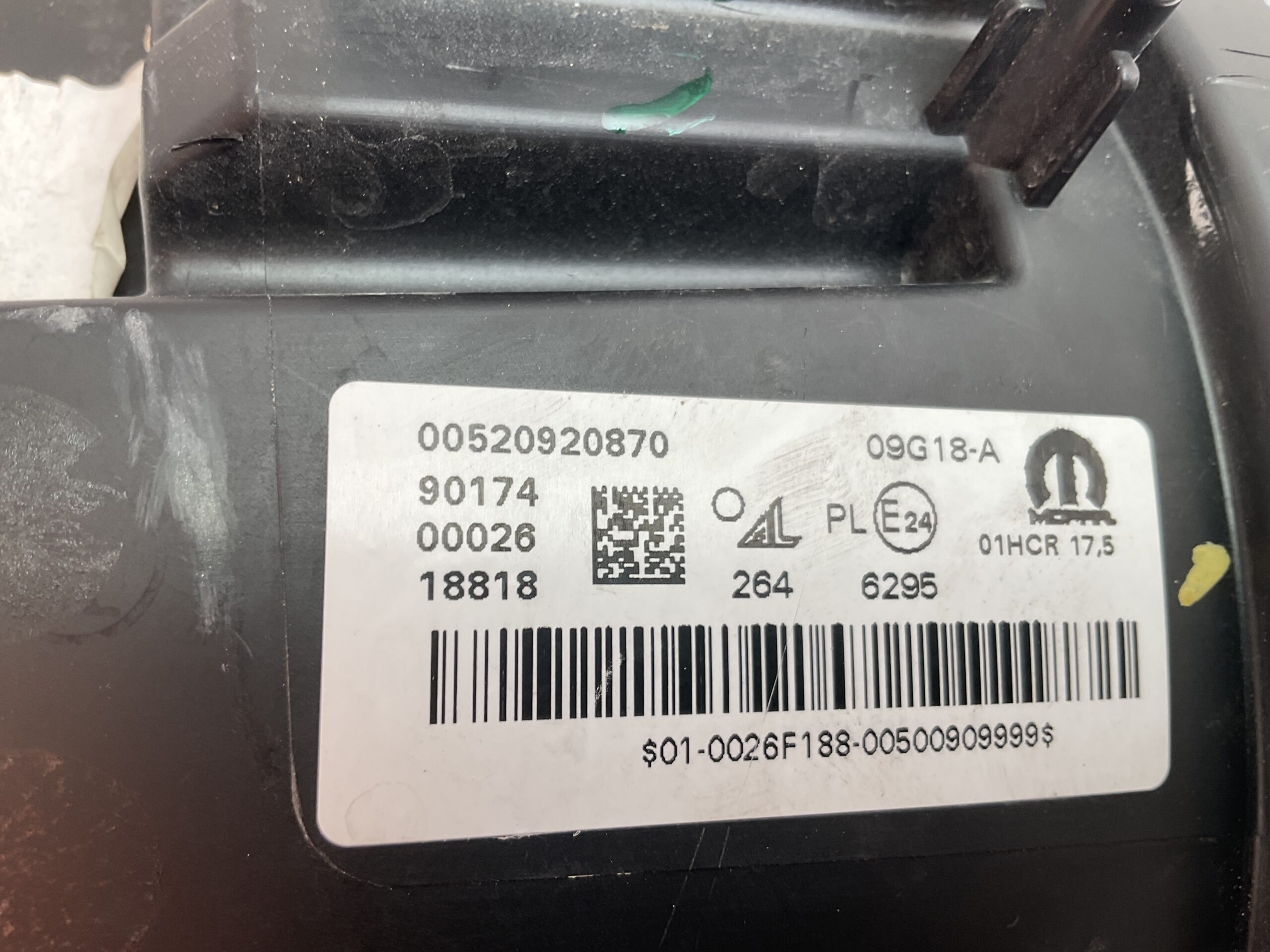 KOPLAMP FIAT 500 VOL LED 00520920870 LINKS FI-3260