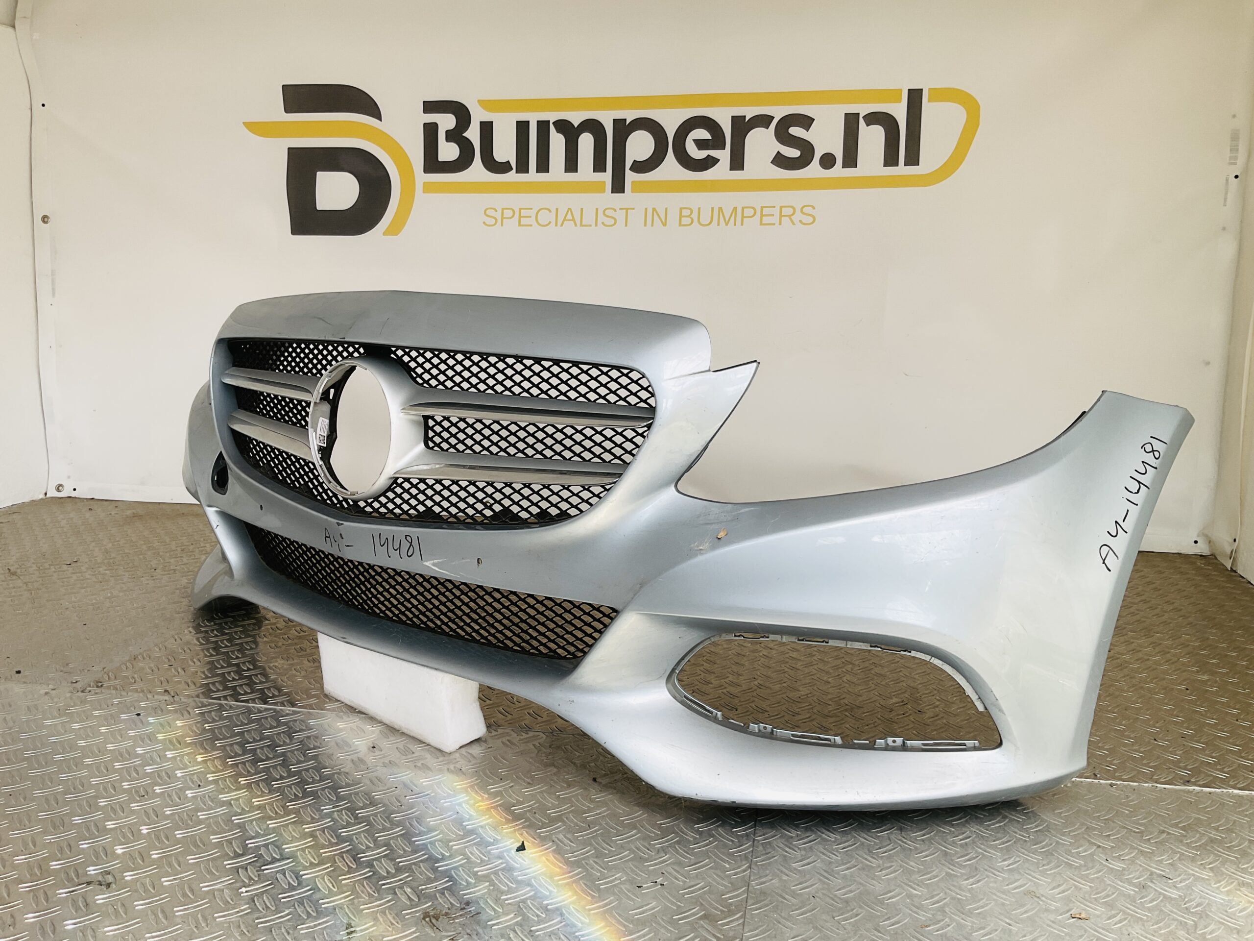 Bumper Mercedes C Klasse W205 Normaal 14-17 A2058850125 Voorbumper 1-A4-14481z