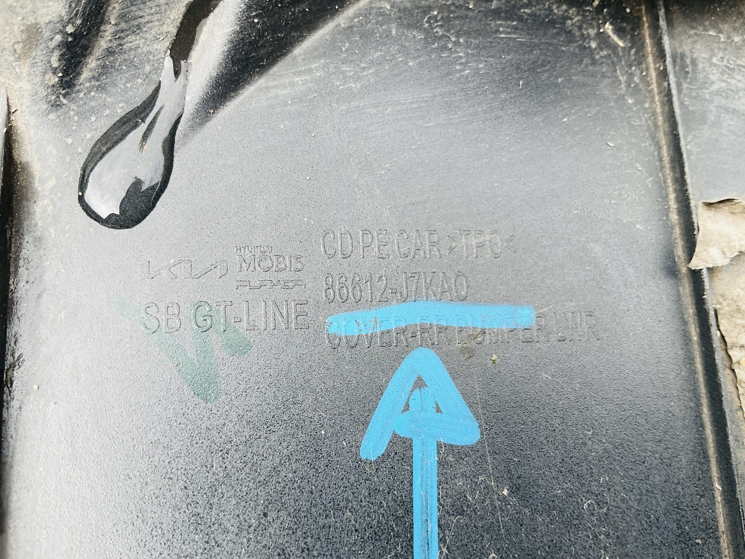 Achterbumper Lip Kia Ceed 3 GTI 18-23 86612-J7KA0 Diffuser RE-1150