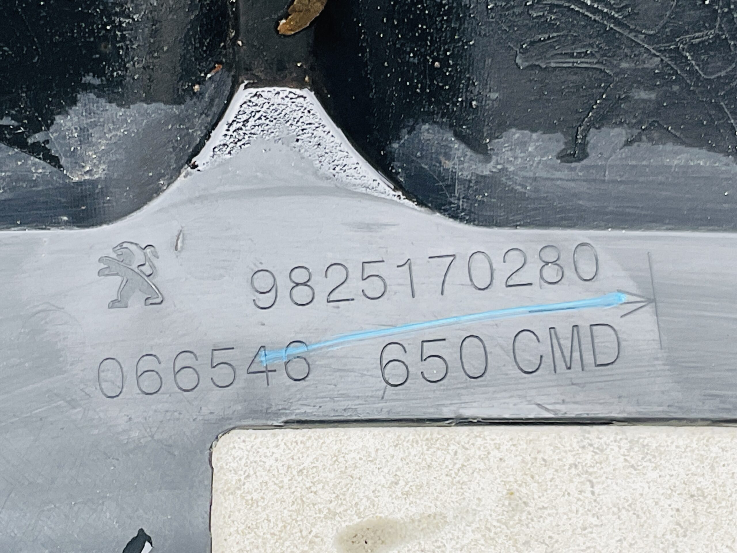 Achterbumperlip Peugeot 208 9825170280 Diffuser RE-1151