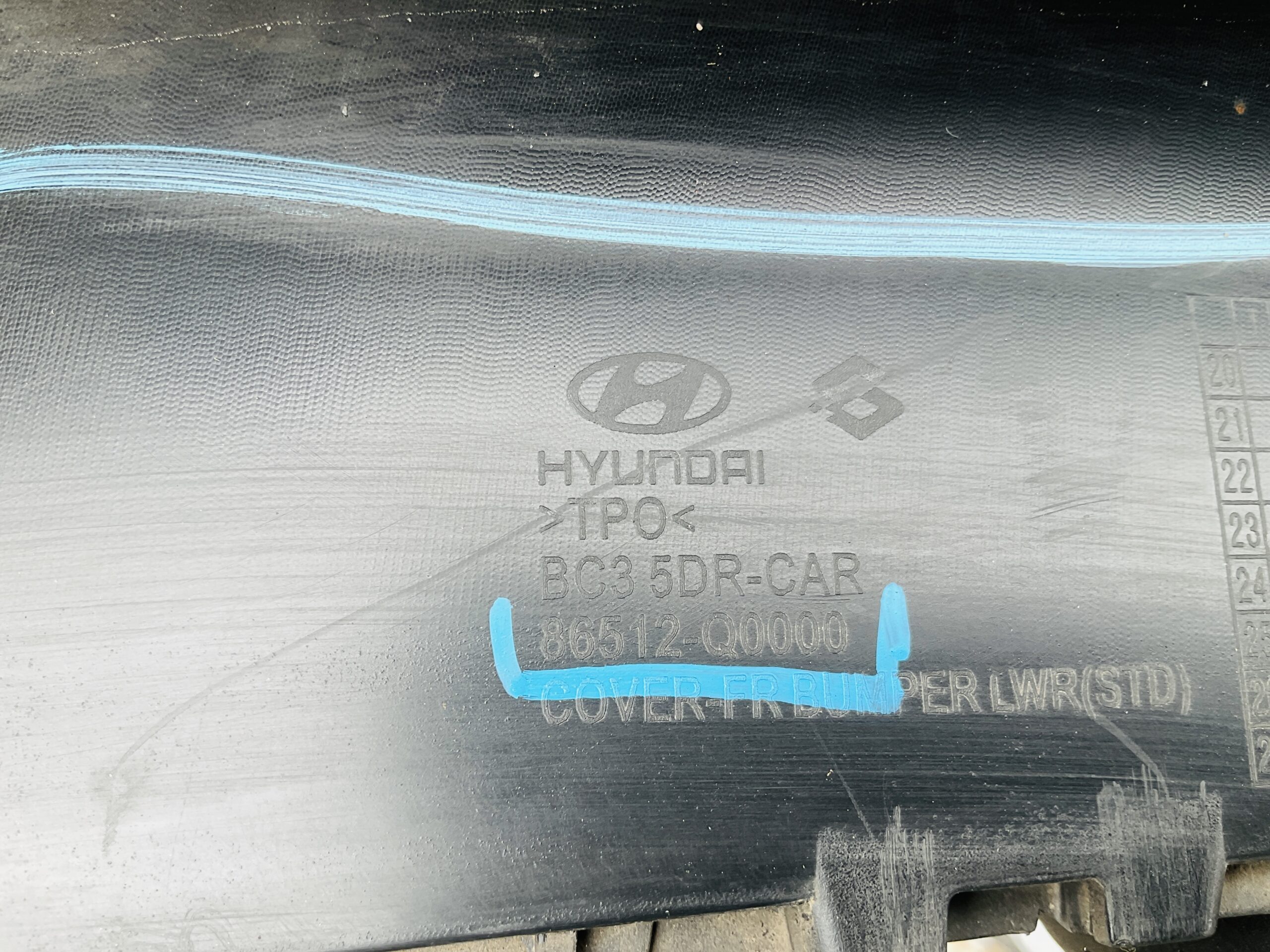 Bumper Lip Hyundai i20 III 86512Q0000 Voorbumper Spoiler RE-1154