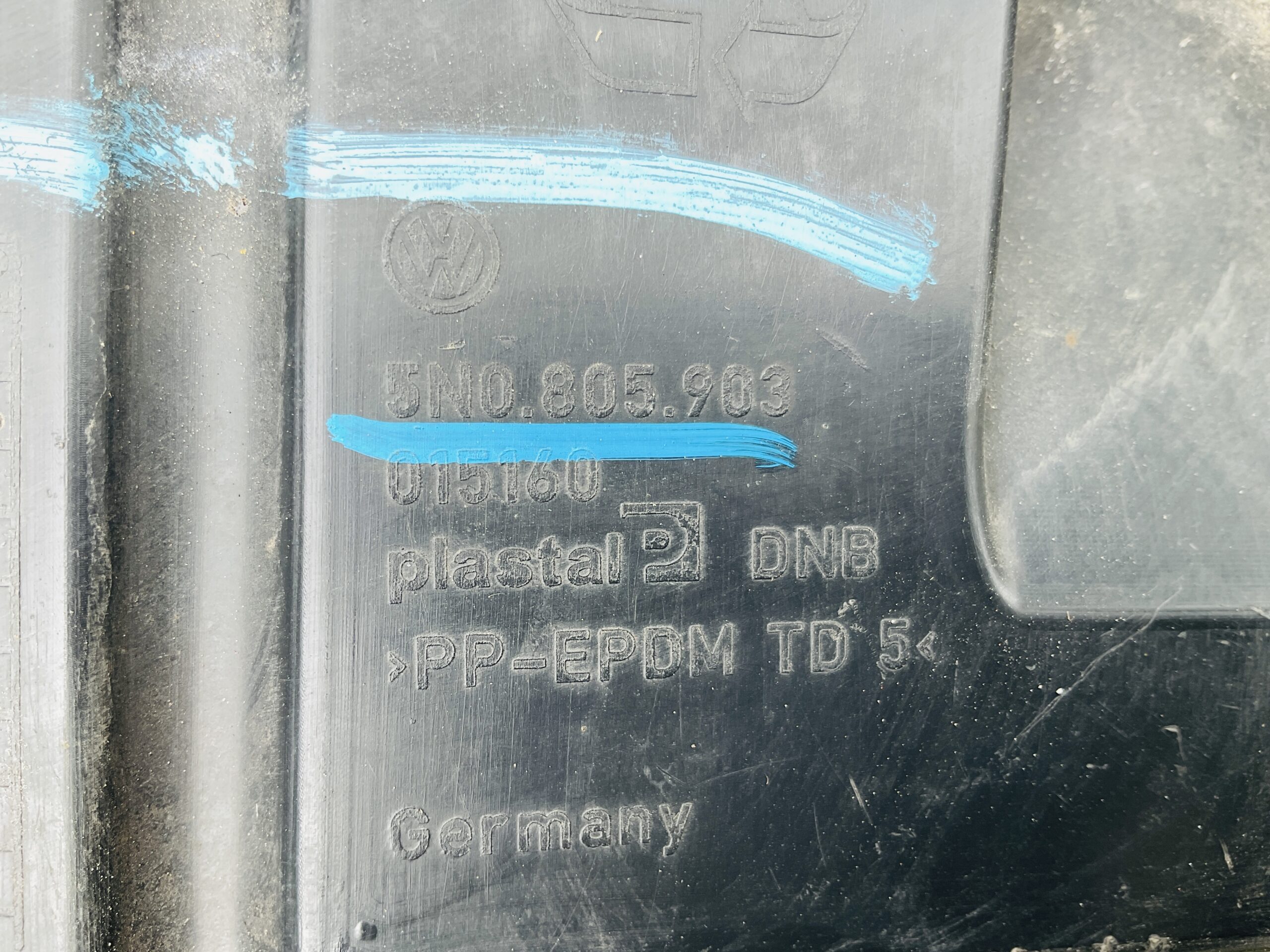 Bumper Lip Volkswagen Tiguan 5NO805903 Voorbumper Spoiler VW-1158