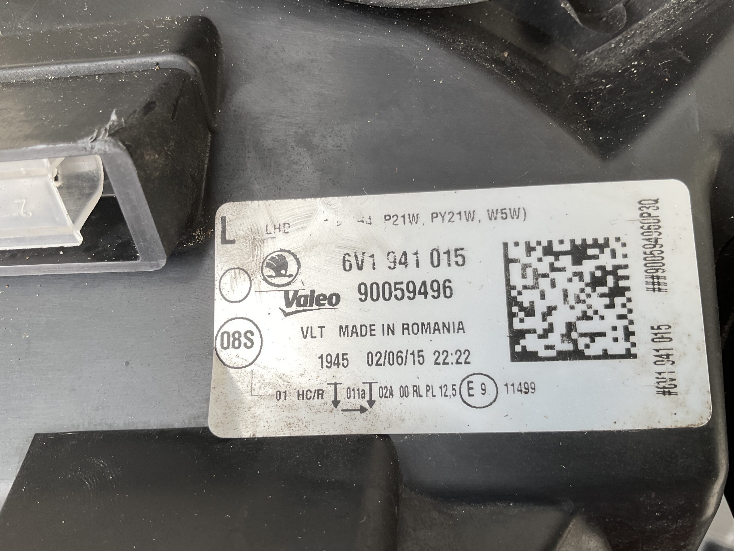 KOPLAMP SKODA FABIA 6V H7 HALOGEEN 6V1941015 LINKS SK-4511