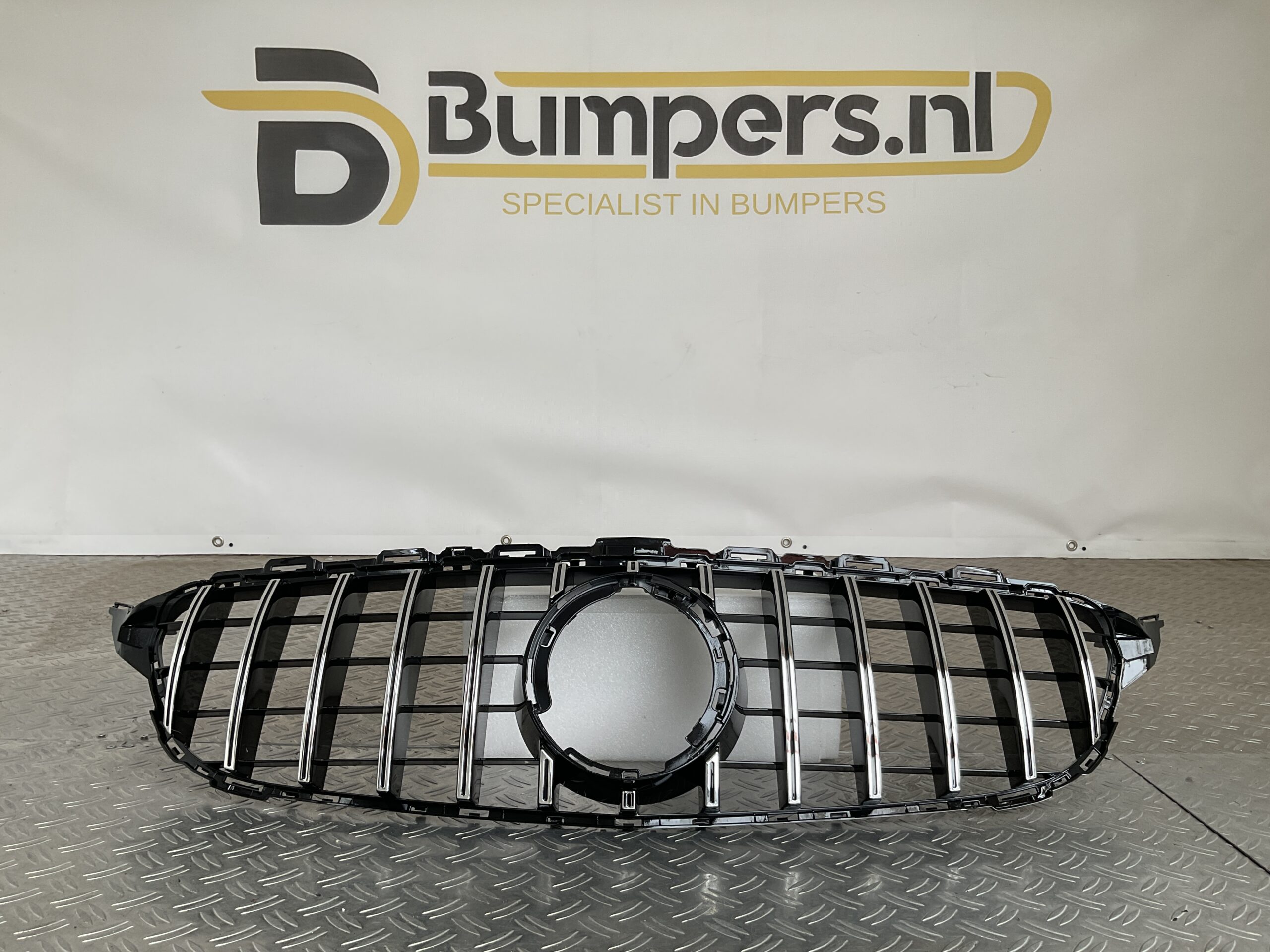 Grill Mercedes C Klasse W205 Facelift 17-21 Panamericana GT Grille Chrome W205-FL