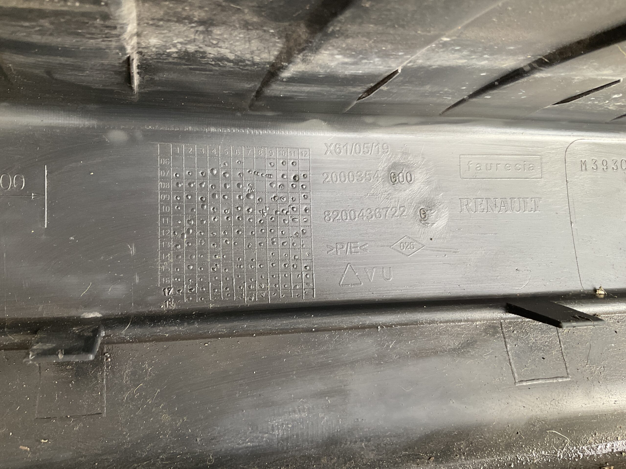 Bumper Renault Kangoo 8200436722 Achterbumper F9-14767z