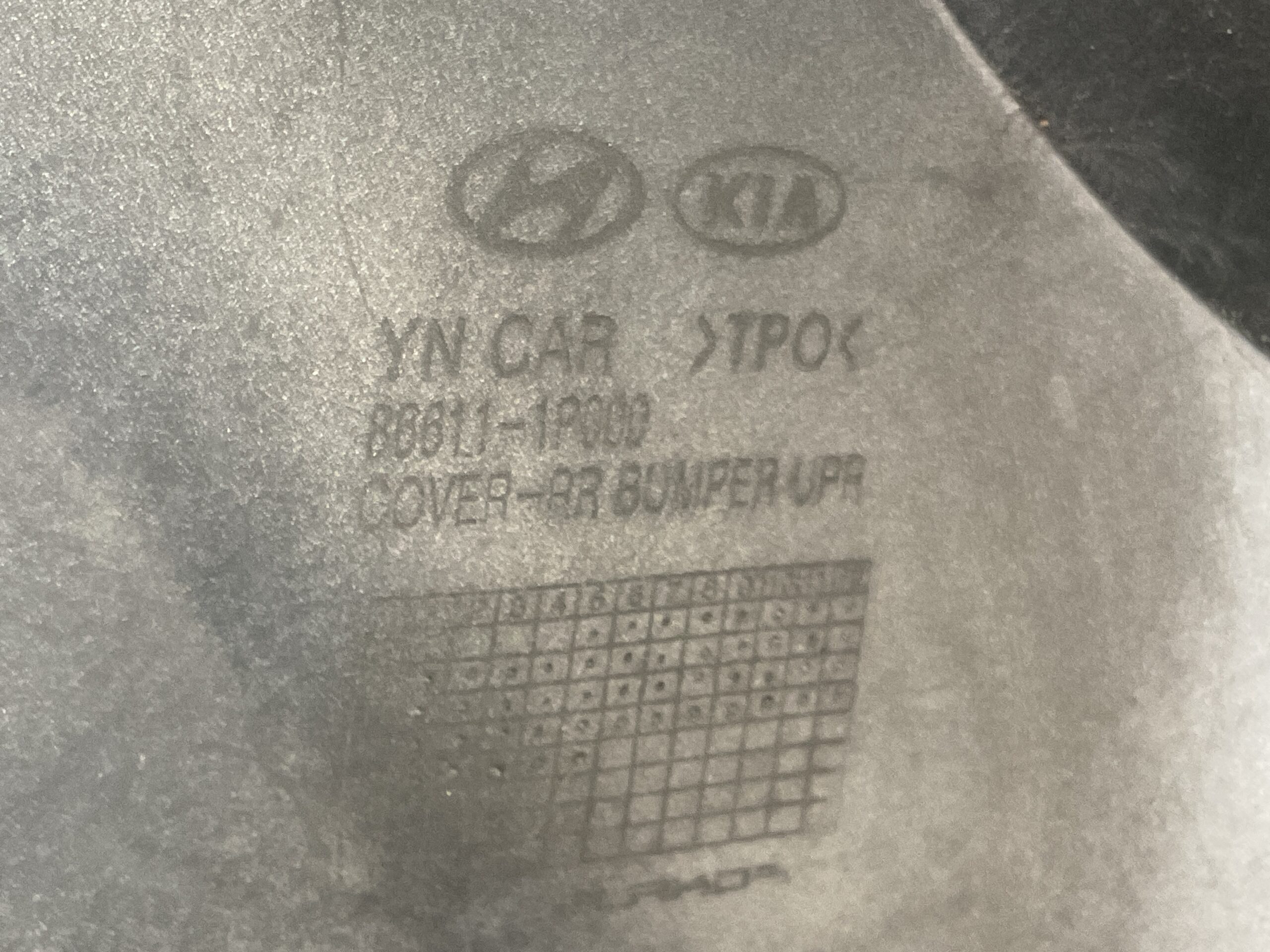 Bumper Kia Venga 10-14 86611-1P000 Achterbumper F9-14750z