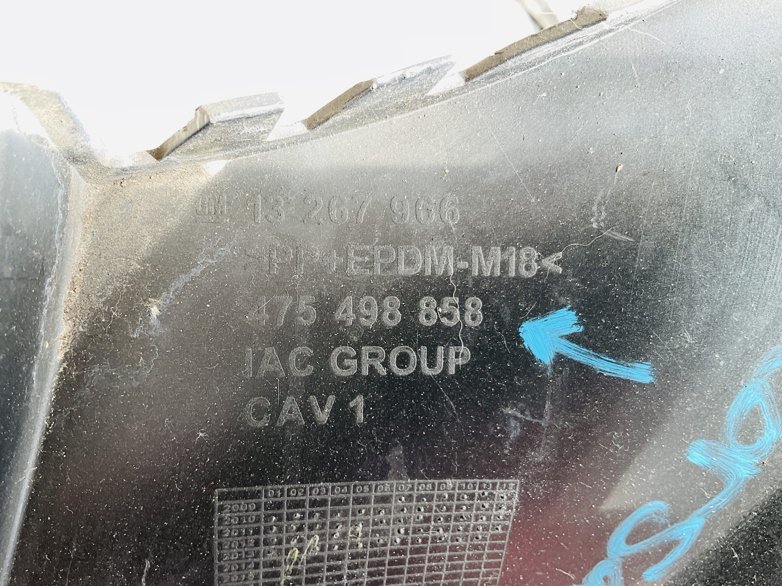 Bumper Opel Meriva B 4xpdc 13267966 Achterbumper 1-F9-14527z