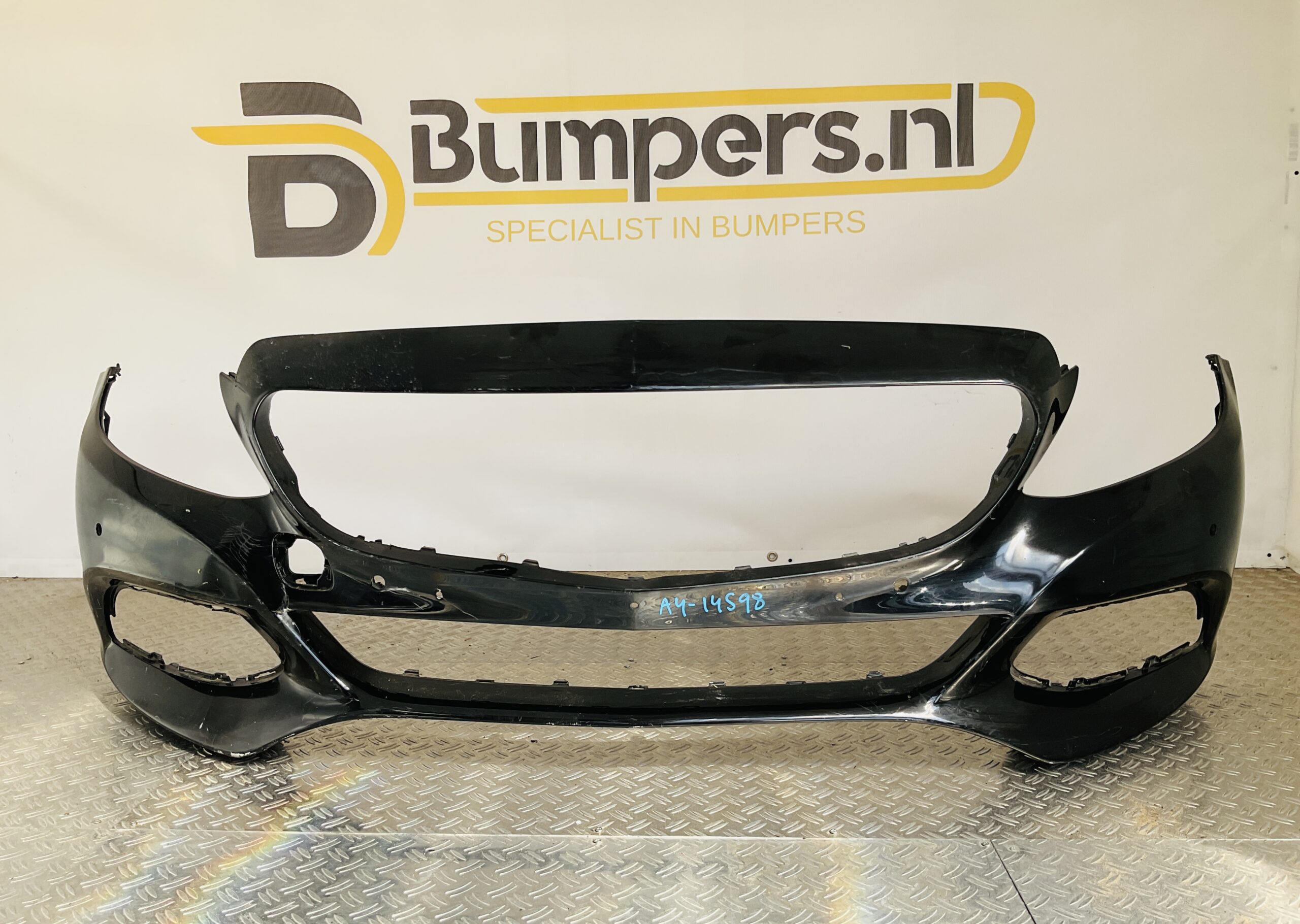 Bumper Mercedes C Klasse W205 Normaal 6xpdc 14-17 A2058800125 Voorbumper 1-A4-14598z