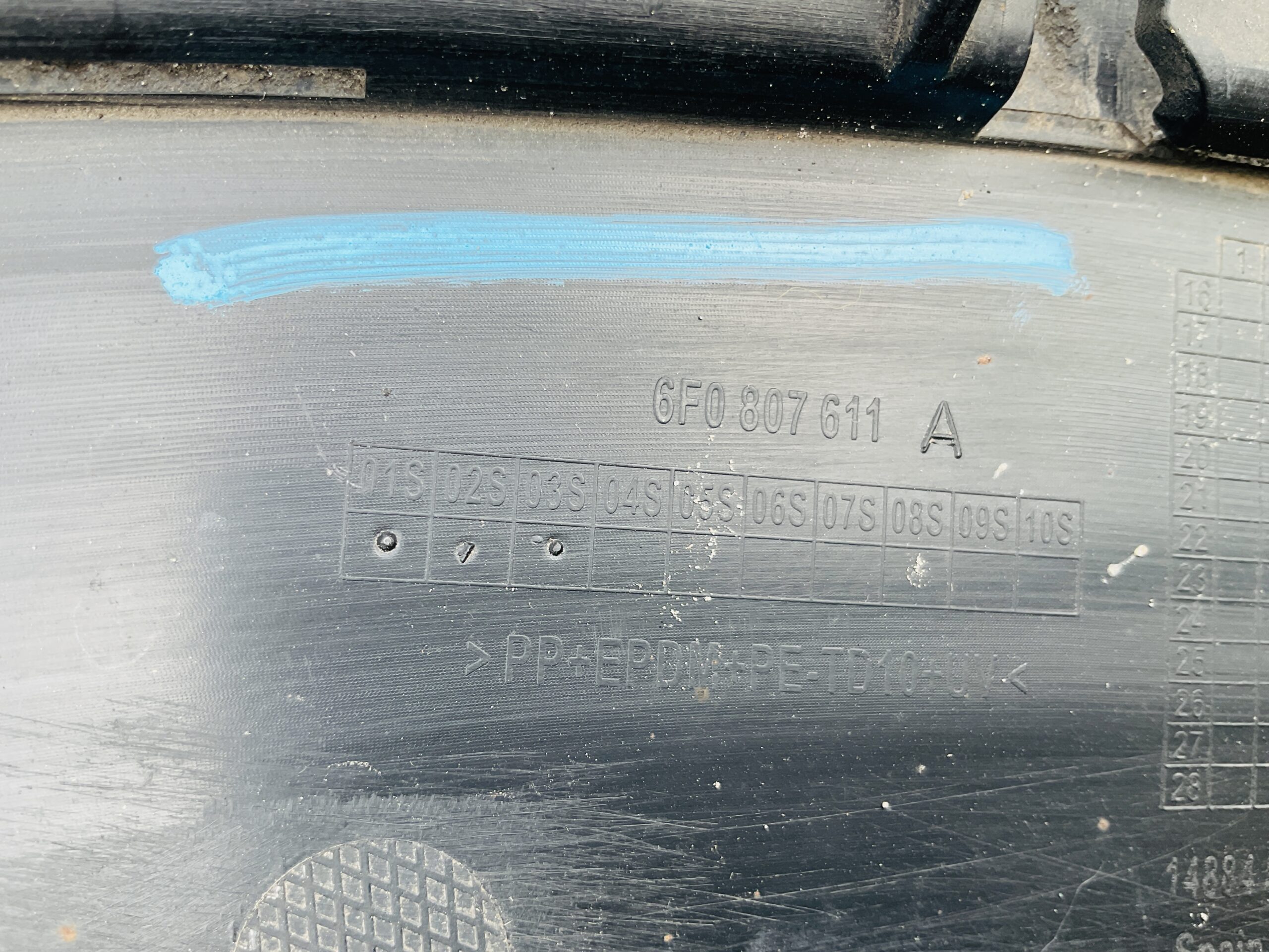 Onderplaat Seat Ibiza 6F 6F0807611A Bumperlip SE-21509