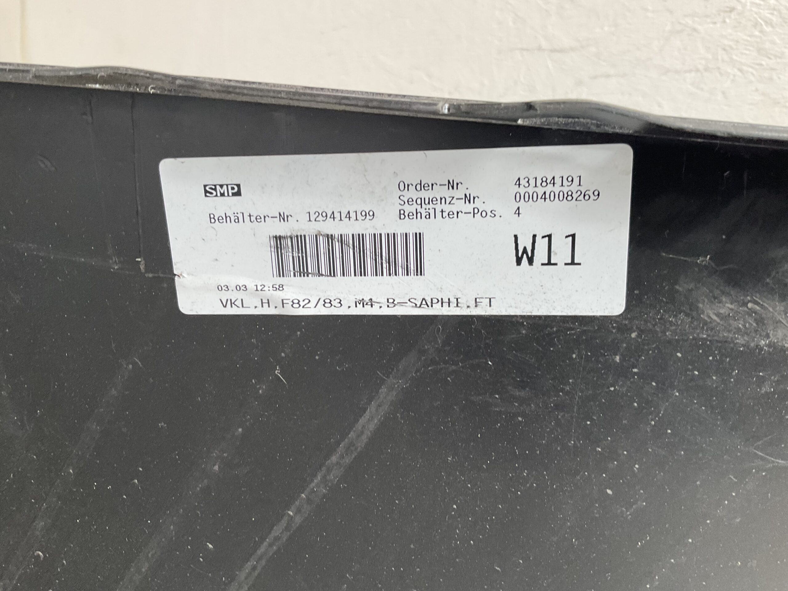 Bumper BMW M4 F82 F83 14-17 pdc 51128054284 Achterbumper F8-14852z