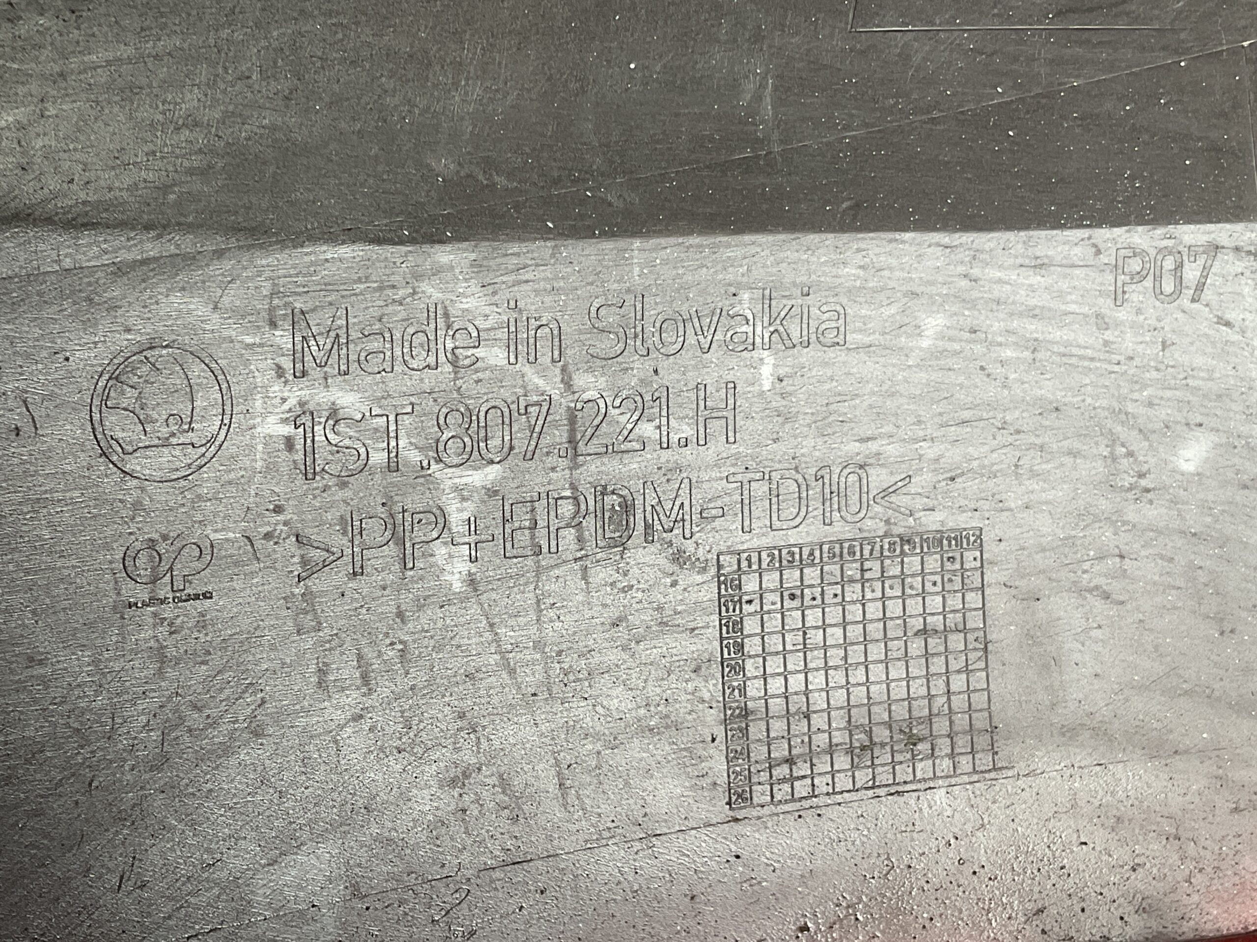 Bumper Skoda Citigo Facelift 17-23 1ST807221H Voorbumper H1-15327z