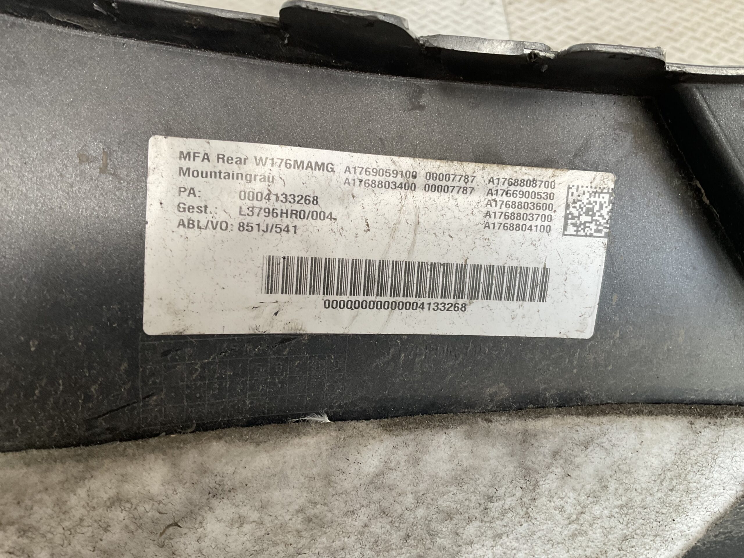 Bumper Mercedes A Klasse W176 AMG pdc A1768852325 Achterbumper F7-15775z