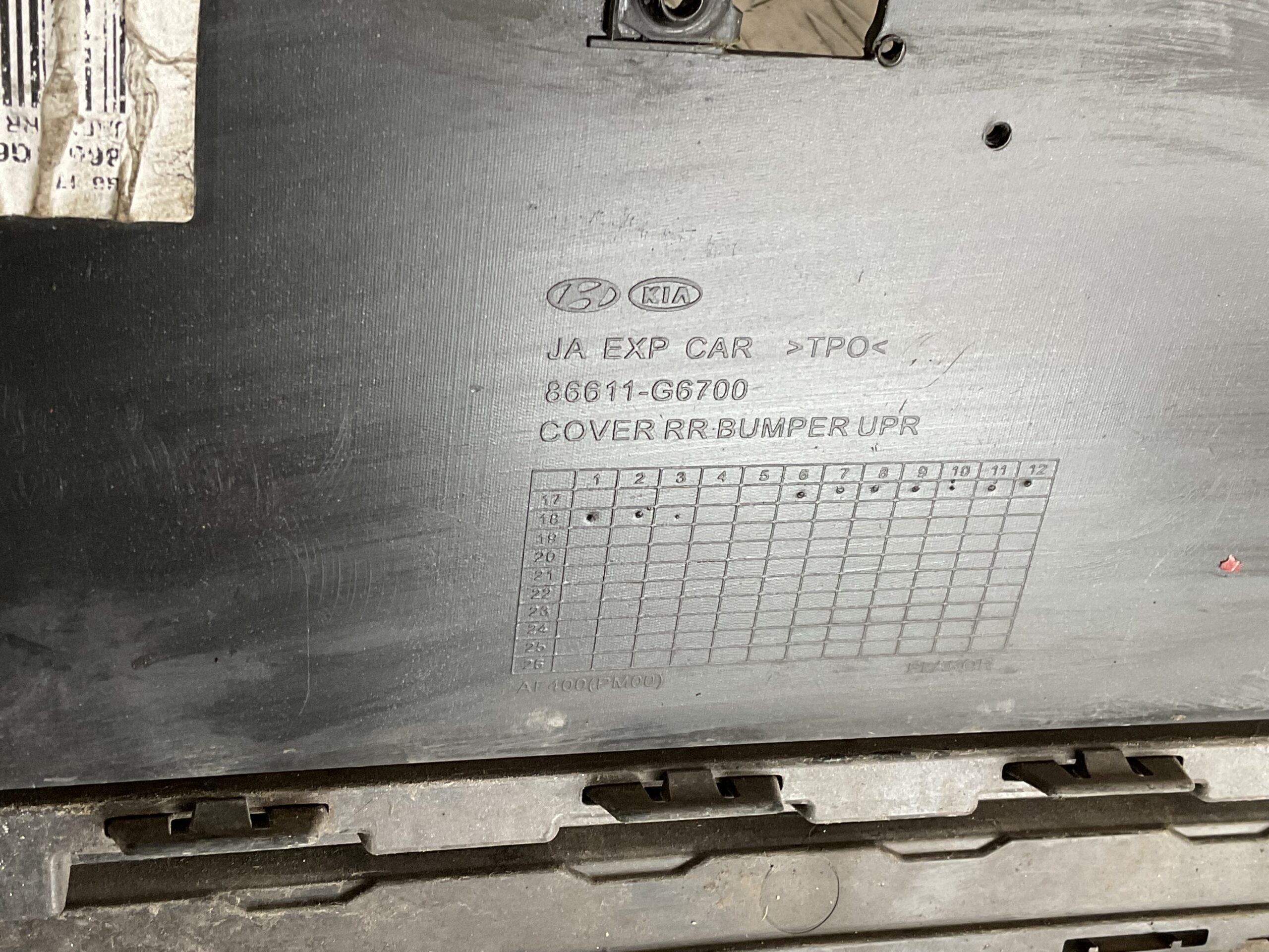 Bumper Kia Picanto III XLine X-Line 17-21 86611-G6700 Achterbumper F7-15777z