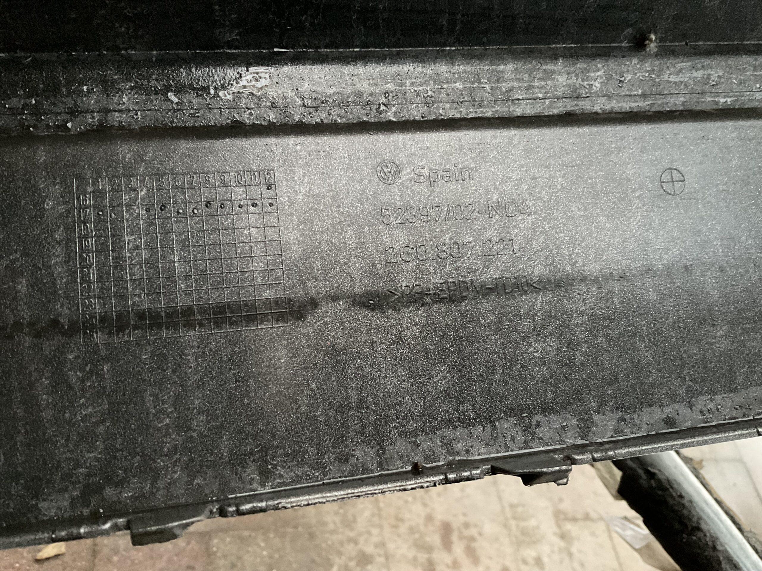 Bumper Volkswagen Polo 2G 17-21 2GO807221 Voorbumper C3-16532z