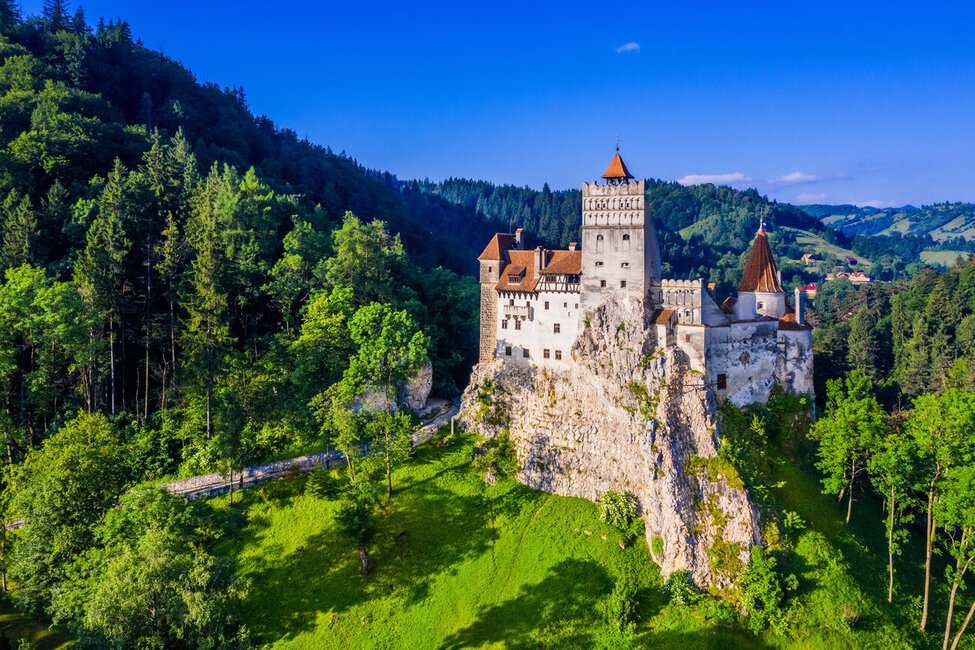 Brasov,,Transylvania.,Romania.,The,Medieval,Castle,Of,Bran,,Known,For