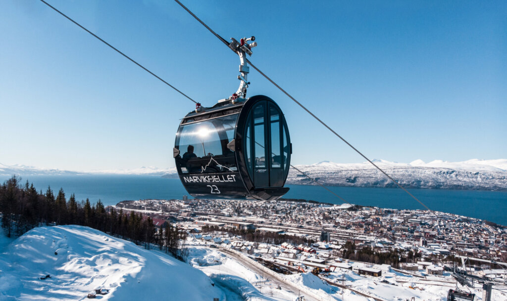 Narvik - kabelbaan - Noorwegen - winter - Christoffel Travel