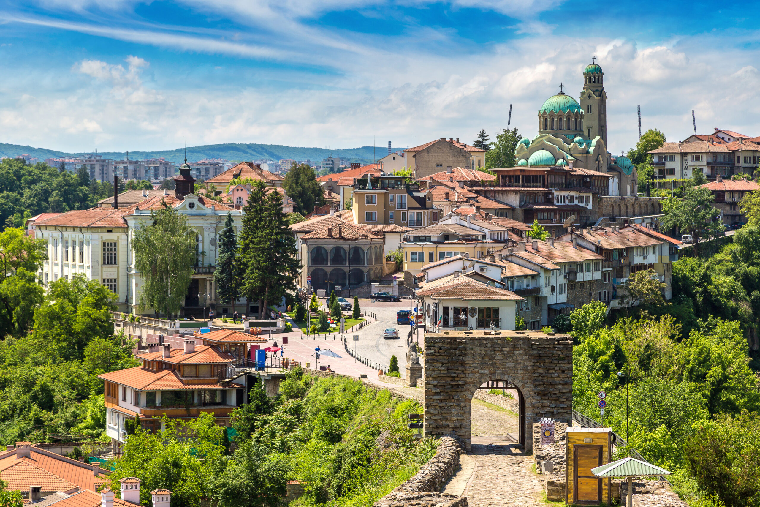 Tsarevets,Fortress,In,Veliko,Tarnovo,In,A,Beautiful,Summer,Day,
