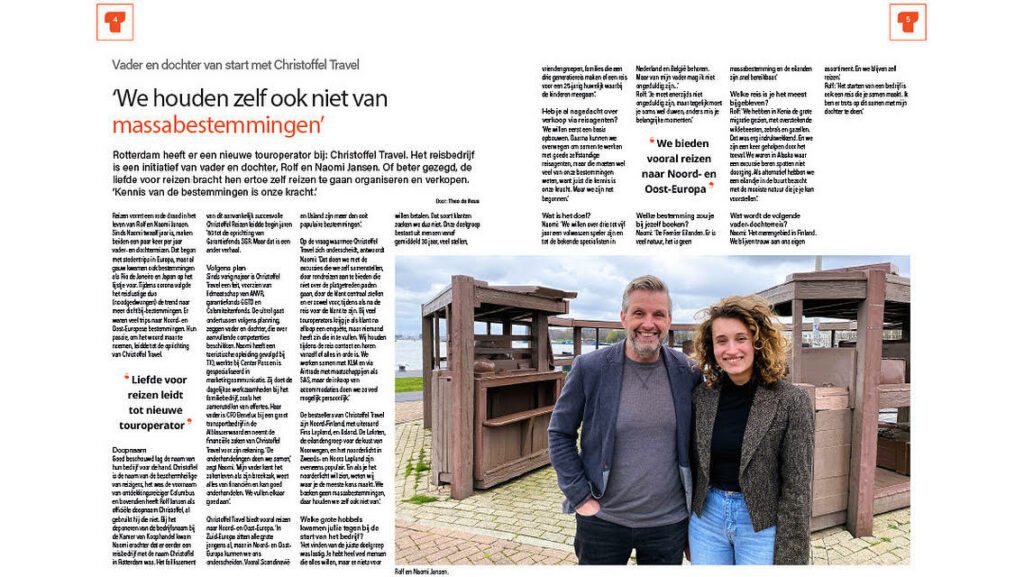 Interview TravMagazine - Christoffel Travel